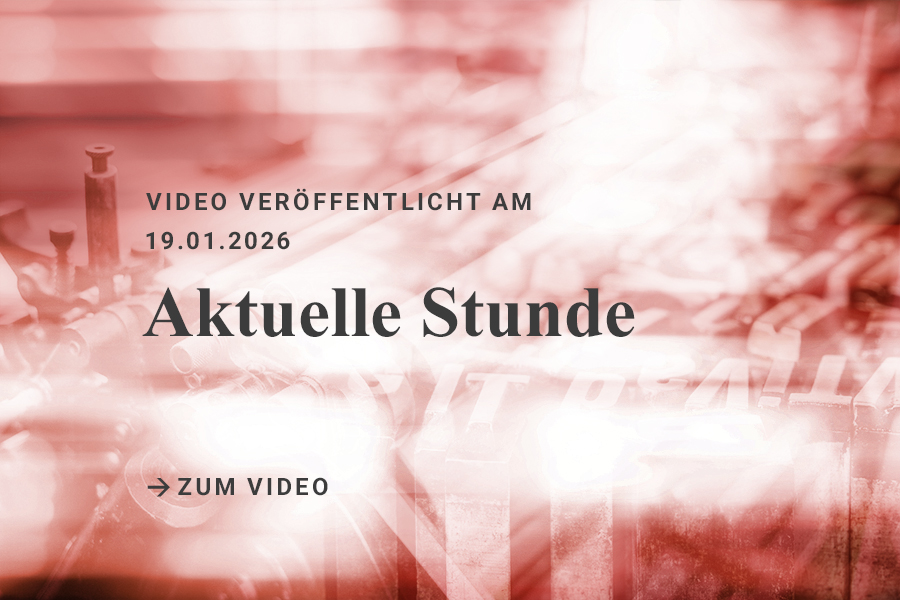 Video vom 19.01.2026 in der Sendung "Aktuelle Stunde"